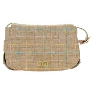 Chanel Canvas Shoulder Bag Beige